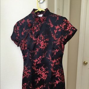 Black Chinese Silk dress